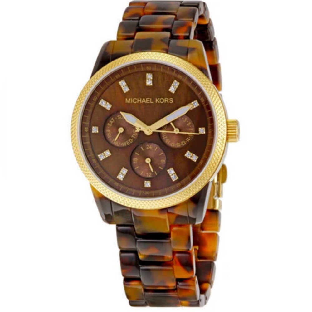 ***VINTAGE*** Michael Kors Tort Ritz Women's Watch MK5038